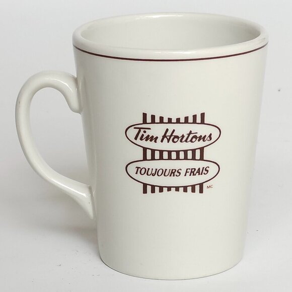 Vintage Tim Hortons Steelite Mug "Always Fresh" Mug Coffee Tea Dining Room China - Picture 1 of 6
